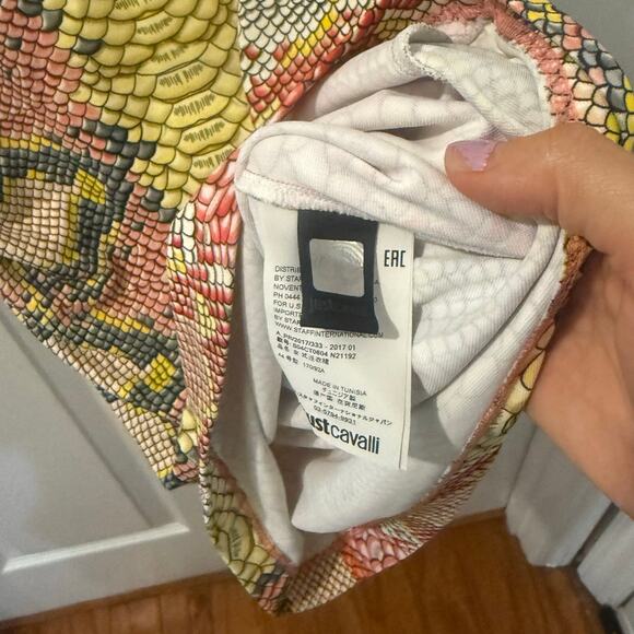 Roberto Cavalli Just Cavalli python snake print jersey dress‎ size 44 - Picture 10 of 13